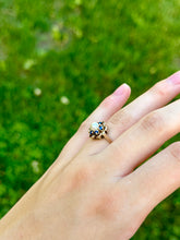 Load image into Gallery viewer, 10K Pearl & Topaz Ring