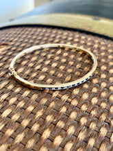 Load image into Gallery viewer, 10K Diamond And Sapphire Bangle