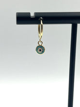 Load image into Gallery viewer, 10K Evil Eye Earrings