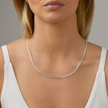 Load image into Gallery viewer, 925 Silver Curb Link Chain 4.2MM