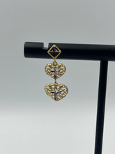 Load image into Gallery viewer, 10K Cross Earrings