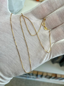 14K Box Link Chain