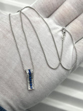 Load image into Gallery viewer, 18K Diamond Sapphire Necklace
