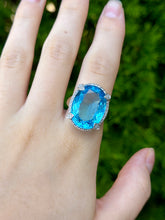Load image into Gallery viewer, 14K WG Blue Topaz Ring
