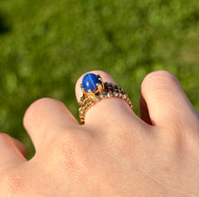 Load image into Gallery viewer, 10K Blue Star Sapphire Ring
