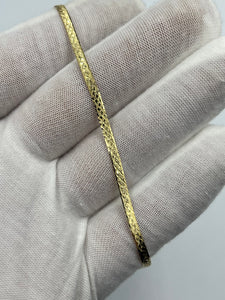 14K Fancy-Herringbone Bracelet