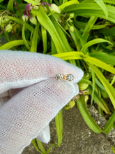 Load image into Gallery viewer, 14K Diamond Earrings- Twist backs
