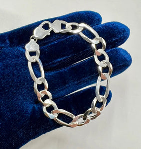 925 Figaro Bracelet 9.8MM