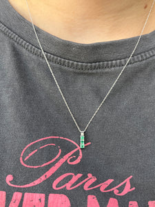 10K Emerald Necklace