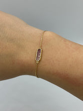 Load image into Gallery viewer, 10K Amethyst Bracelet
