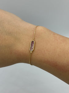 10K Amethyst Bracelet