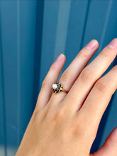 Load image into Gallery viewer, 10K Pearl &amp; Topaz Ring
