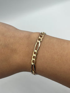 14K Figaro Bracelet