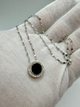 Load image into Gallery viewer, 14K Black Onyx Diamond Necklace
