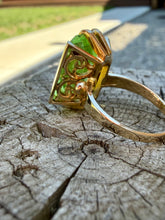 Load image into Gallery viewer, 14K Uranium Glass Ring
