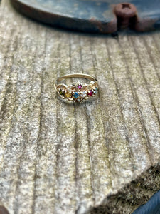 10K Multi-Gemstone Ring