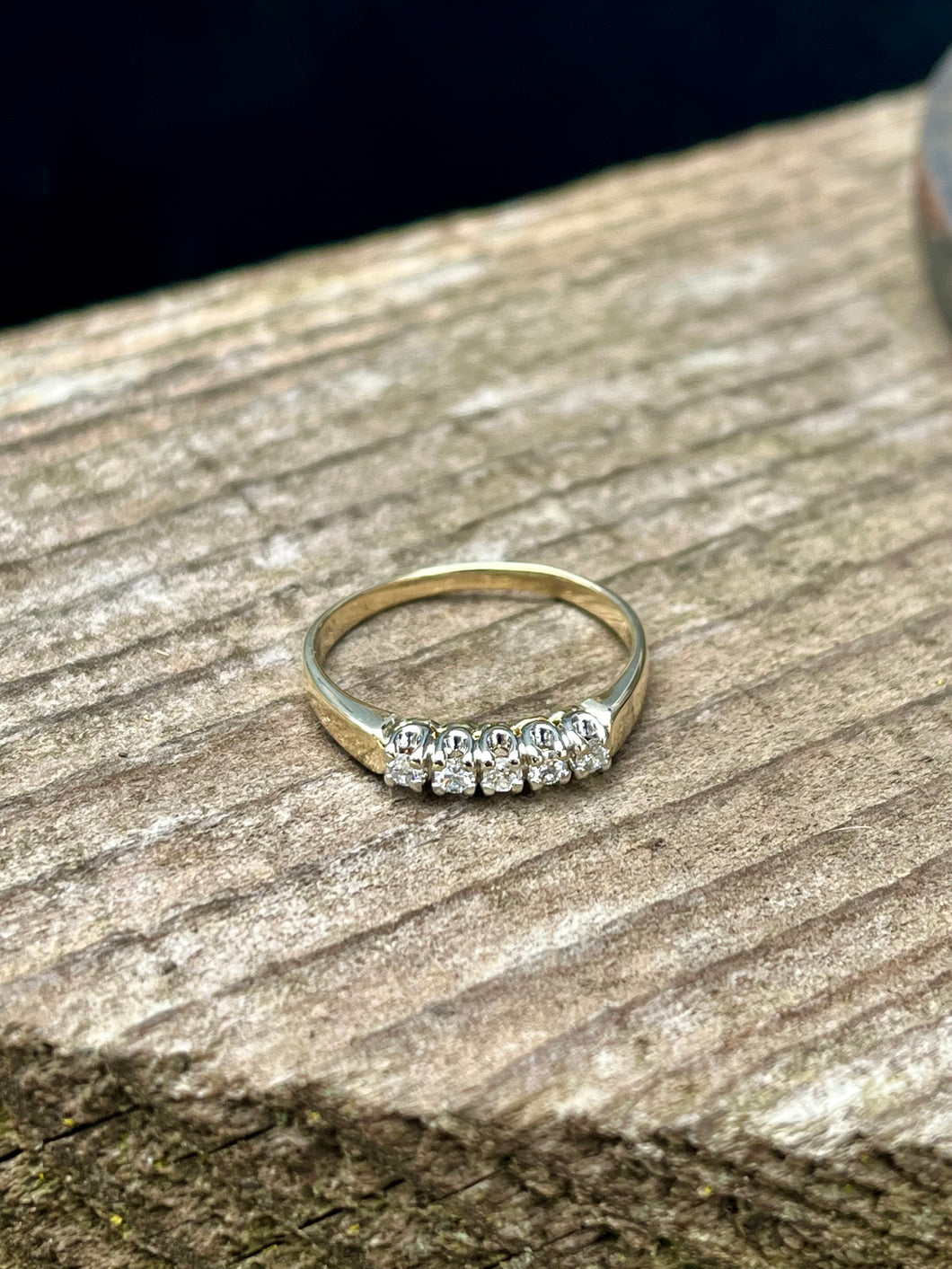 14K Diamond Band