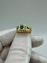 Load image into Gallery viewer, 10K Emerald &amp; Diamond Ring
