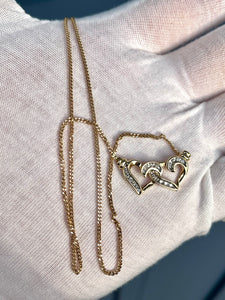 10K Diamond Heart Chain