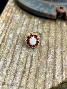 9CT Opal Ruby Ring