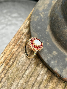 9CT Opal Ruby Ring