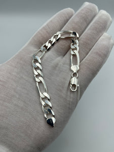 925 Figaro Bracelet 9.8MM