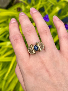 14K Sapphire Bow Ring