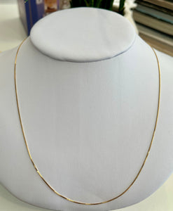 14K Box Link Chain