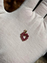 Load image into Gallery viewer, 10K Ruby Heart Pendant
