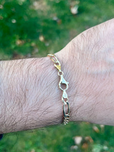 14K Figaro Bracelet