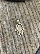 Load image into Gallery viewer, 10K Hamsa Pendant
