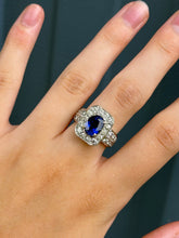Load image into Gallery viewer, 14K Sapphire &amp; Diamond Ring
