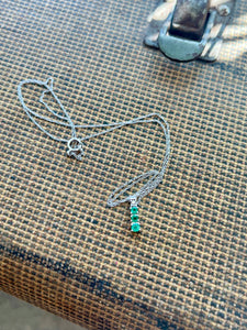 10K Emerald Necklace