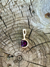 Load image into Gallery viewer, 14K Amethyst &amp; Diamond Pendant
