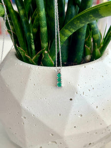 10K Emerald Necklace