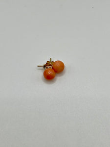 14K Pink Coral Earrings