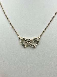 10K Diamond Heart Chain