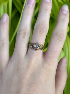 10K Multi-Gemstone Ring