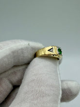 Load image into Gallery viewer, 10K Emerald &amp; Diamond Ring
