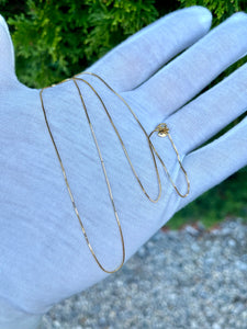 14K Box Link Chain