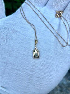 10K Opal Diamond Necklace