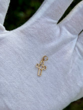 Load image into Gallery viewer, 10K Mini Cross Pendant
