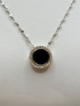 Load image into Gallery viewer, 14K Black Onyx Diamond Necklace
