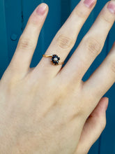 Load image into Gallery viewer, 10K Sapphire Flower Ring
