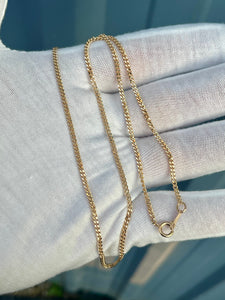 14K Curb Link Chain