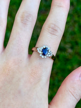 Load image into Gallery viewer, 14K Sapphire &amp; Diamond Ring
