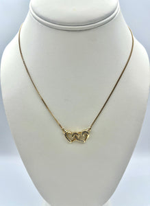 10K Diamond Heart Chain