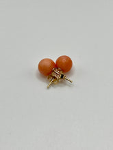 Load image into Gallery viewer, 14K Pink Coral Earrings
