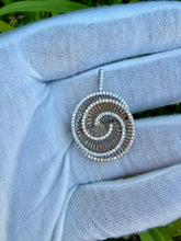 Load image into Gallery viewer, 14K Two tone Spiral Pendant
