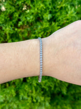 Load image into Gallery viewer, Sterling Silver Diamond Tennis Bracelet

